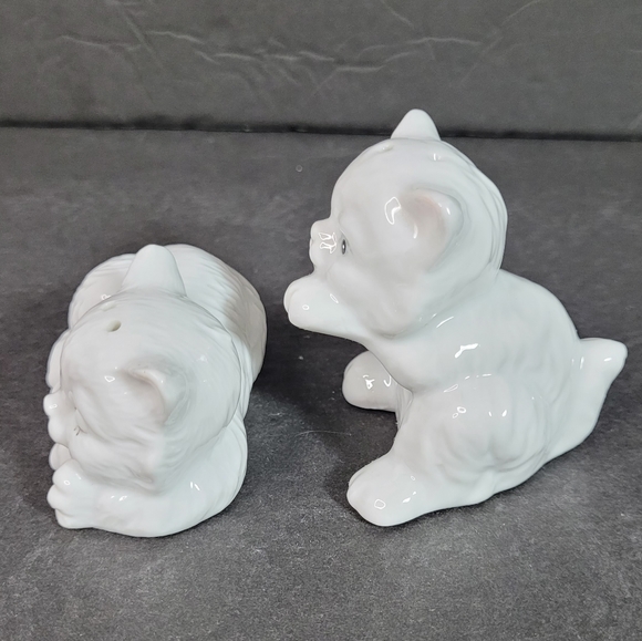 Vintage White Persian Kitty Cat Ceramic Salt & Pepper Shakers Set ✨️ Excellent ✨ - Picture 4 of 9